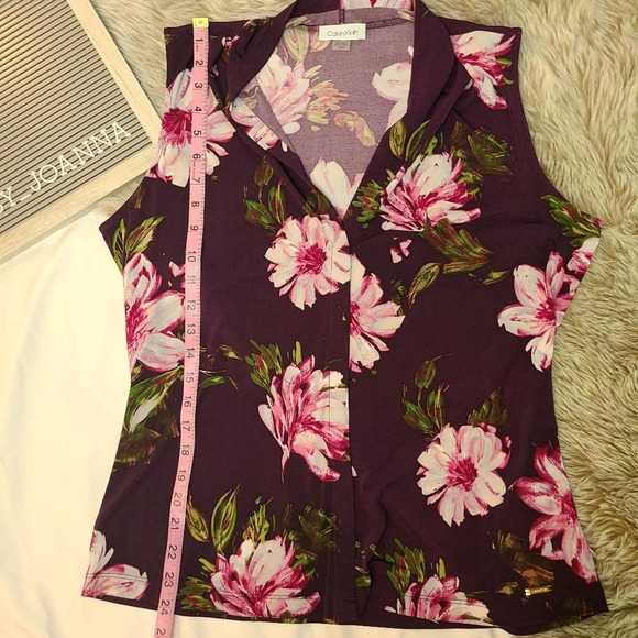 *CALVIN KLEIN* Pull Over Faux Button Down - Picture 2 of 6